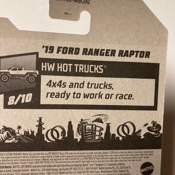 Hotwheels 2019 Ford Ranger Raptor, Green, HW Hot Trucks, 8/10 #236/250 - Picture 6 of 12